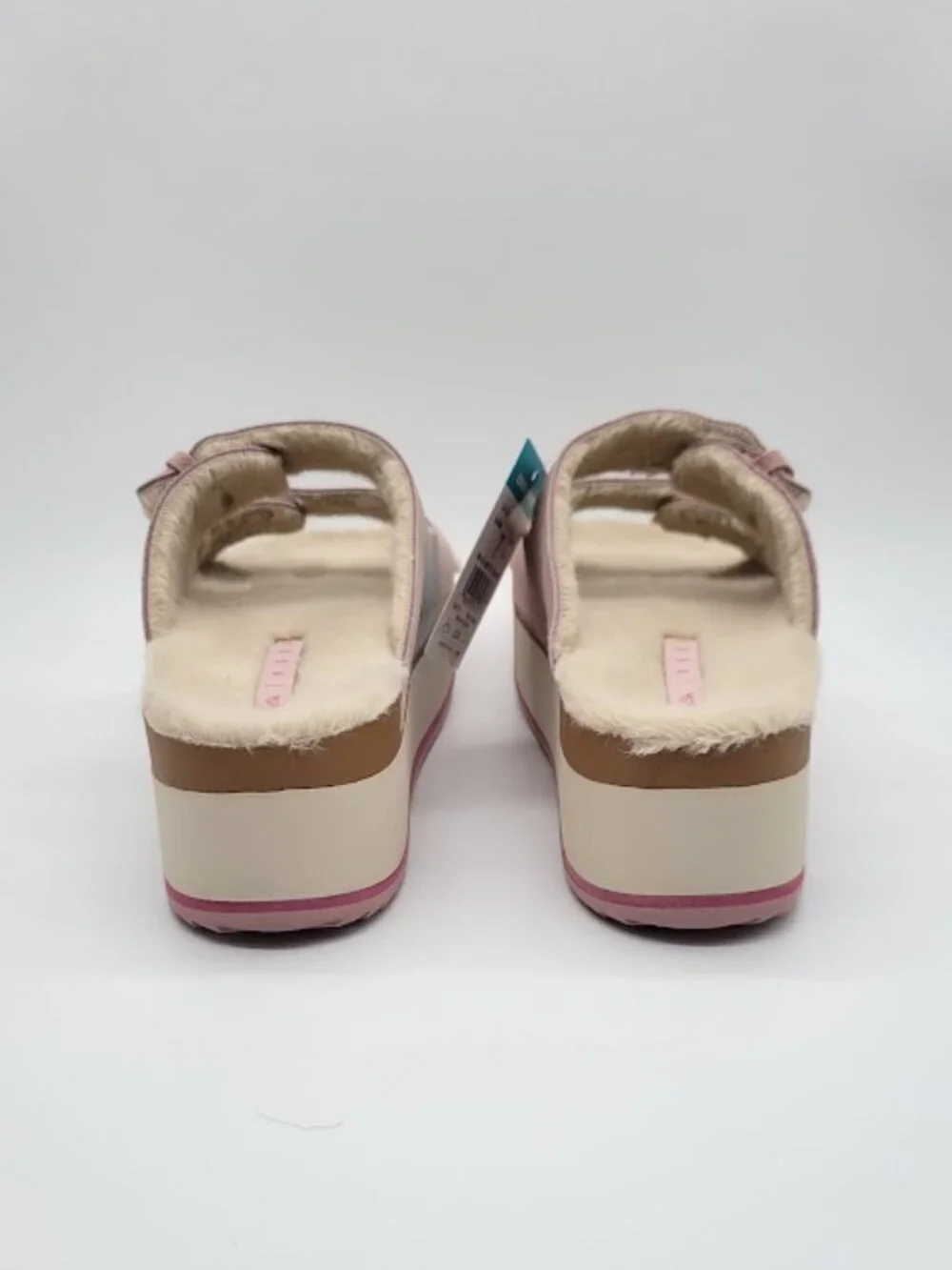 REEF Ojai Ciara Women’s pale mauve Suede Platform Slide Sandals Size 7 NWOB